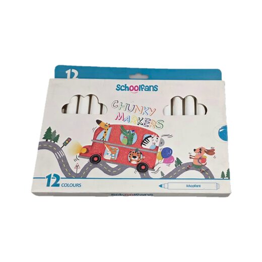اسکول فنس 92410- ماژیک 12 رنگ جامبو