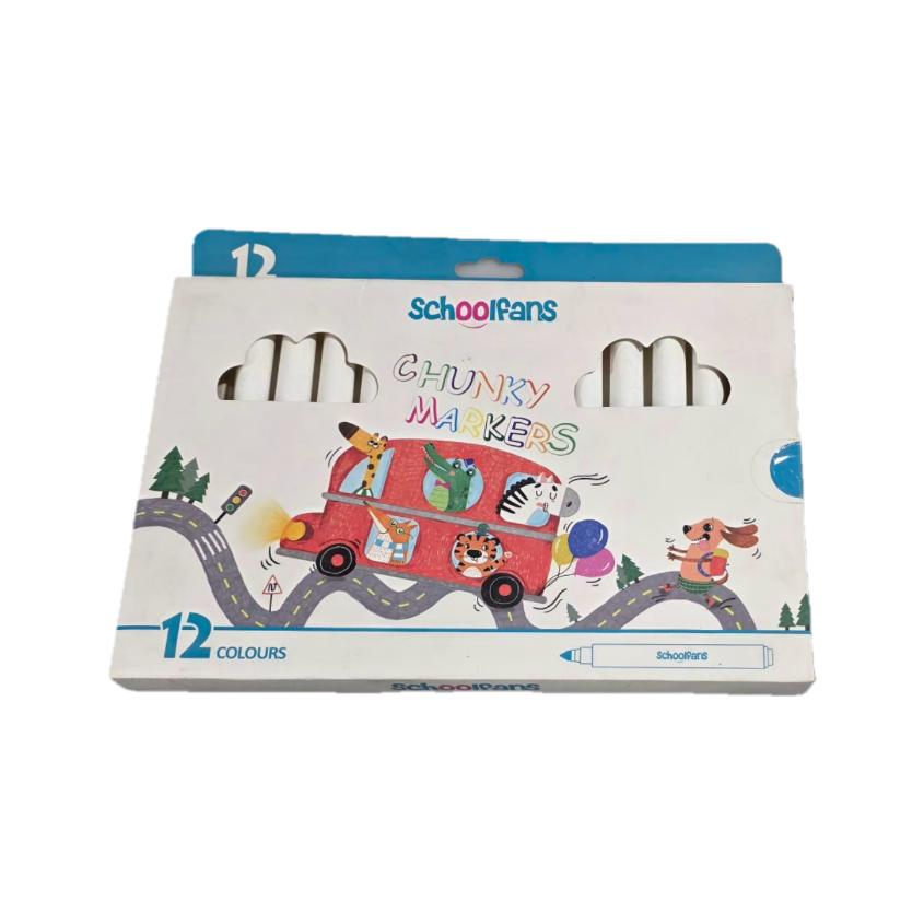 اسکول فنس 92410- ماژیک 12 رنگ جامبو