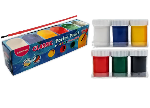 اسکول فنس 92430 - گواش 6 رنگ کلاسیک