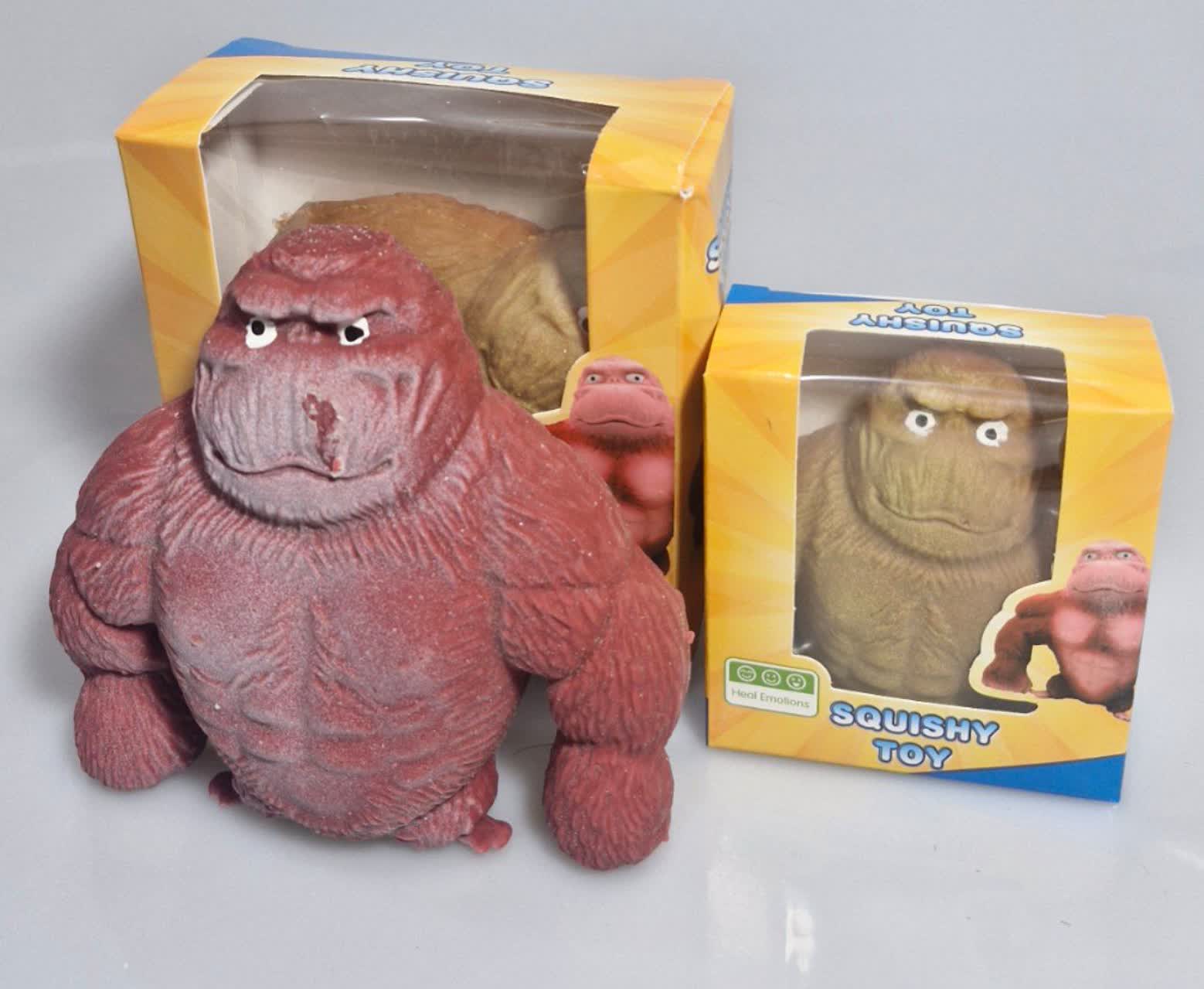 اسکویشی گوریل شنی، سایز کوچک و بزرگ