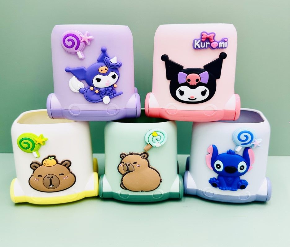 لاکی 8713 - جا قلمی فانتزی طرح چرخ دار 128-2