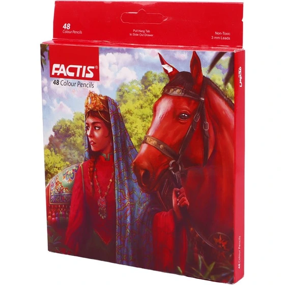 فکتیس -مداد رنگی 48 رنگ مقوایی