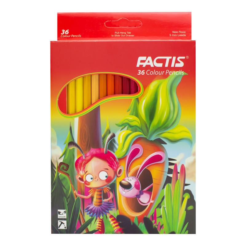فکتیس - مداد رنگی 36 مقوایی