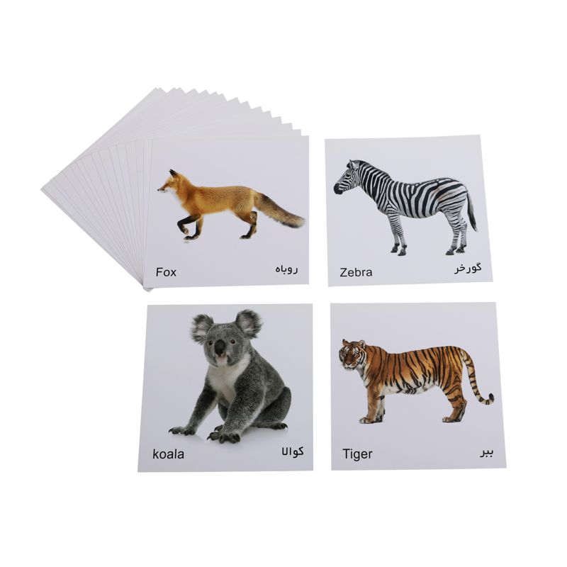 کارت پازل آموزشی حیوانات جنگل